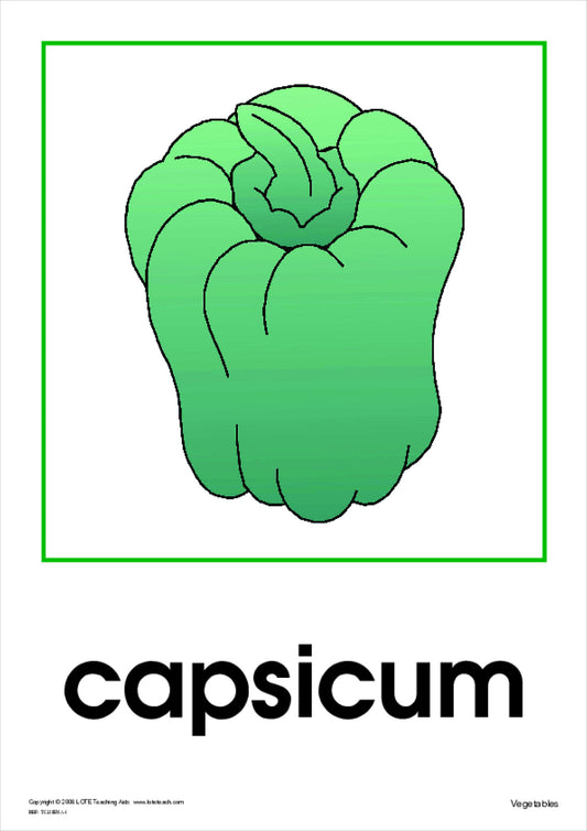 Vegetables Theme Cards