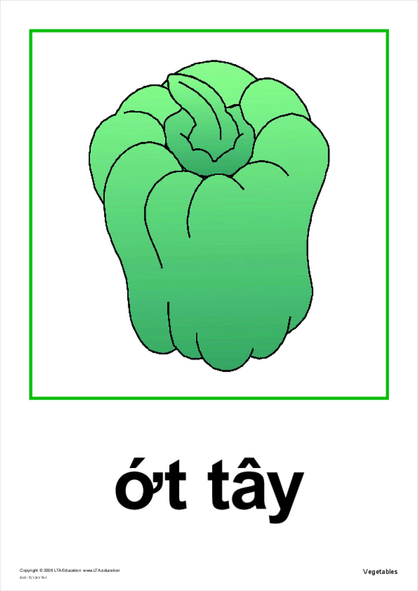 Vegetables Theme Cards