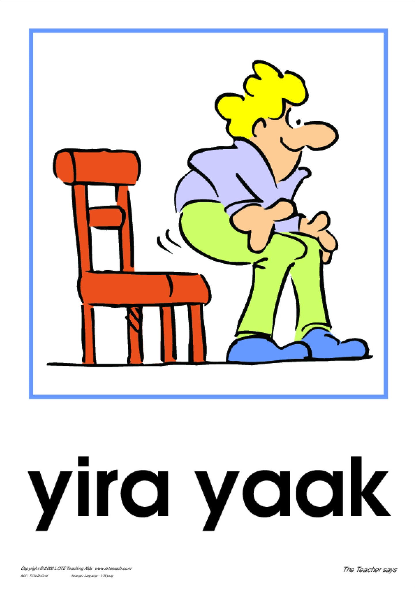 'The Teacher Says' Theme Cards