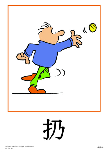 Actions Vocabulary Cards