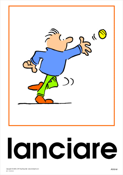 Actions Vocabulary Cards