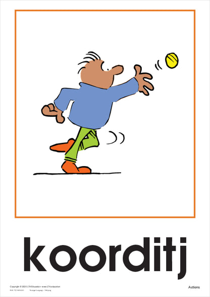 Actions Vocabulary Cards