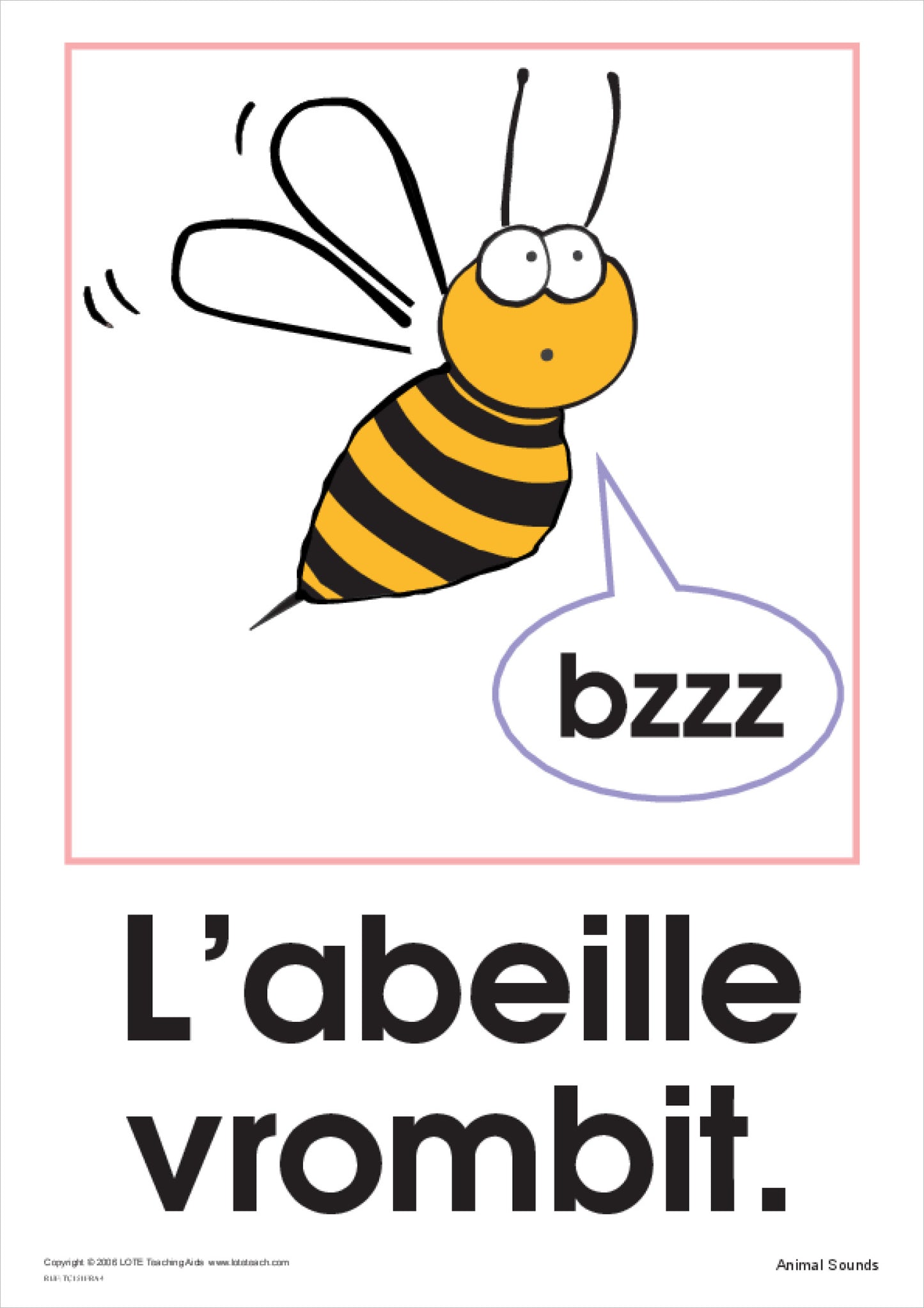 Animal Sounds Theme Cards