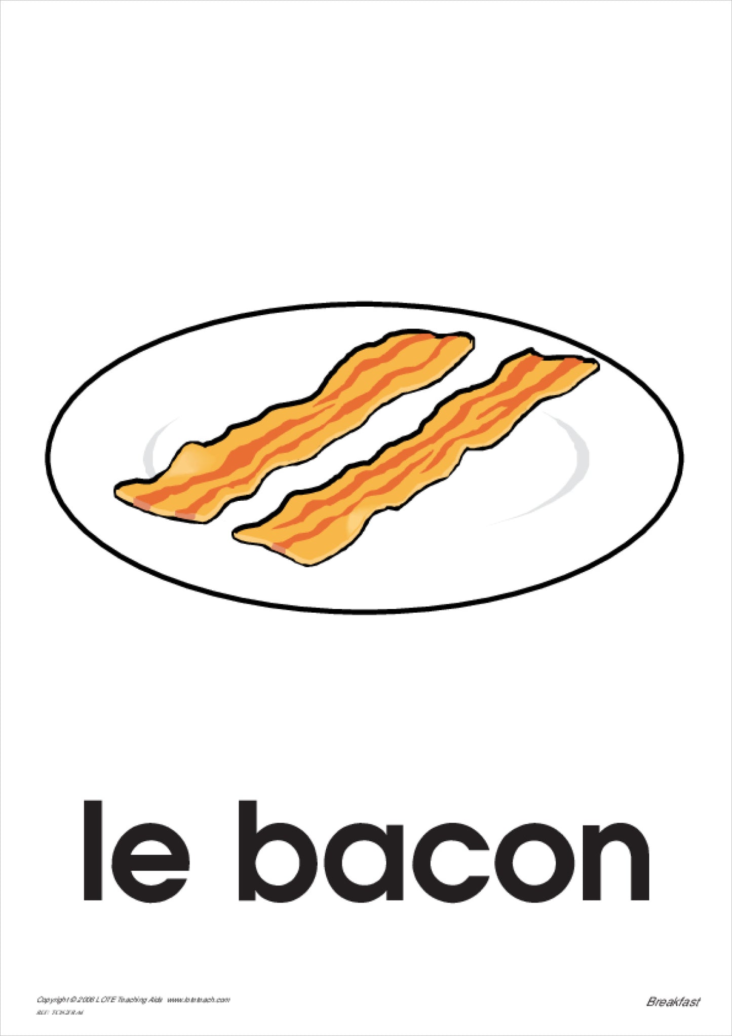 Breakfast Theme Cards