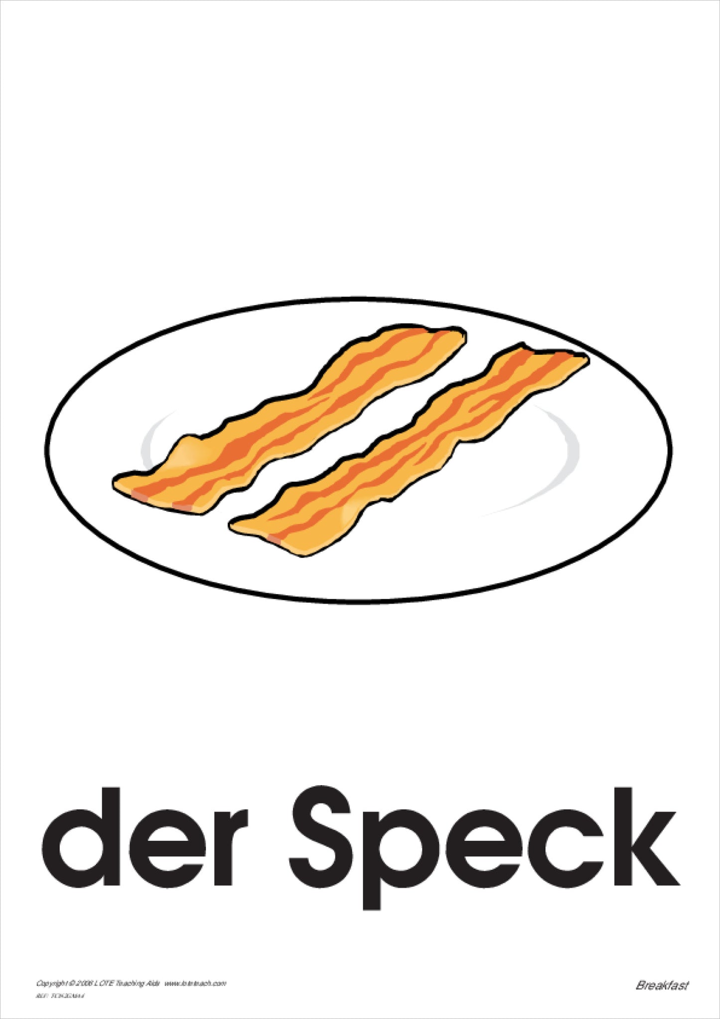 Breakfast Theme Cards