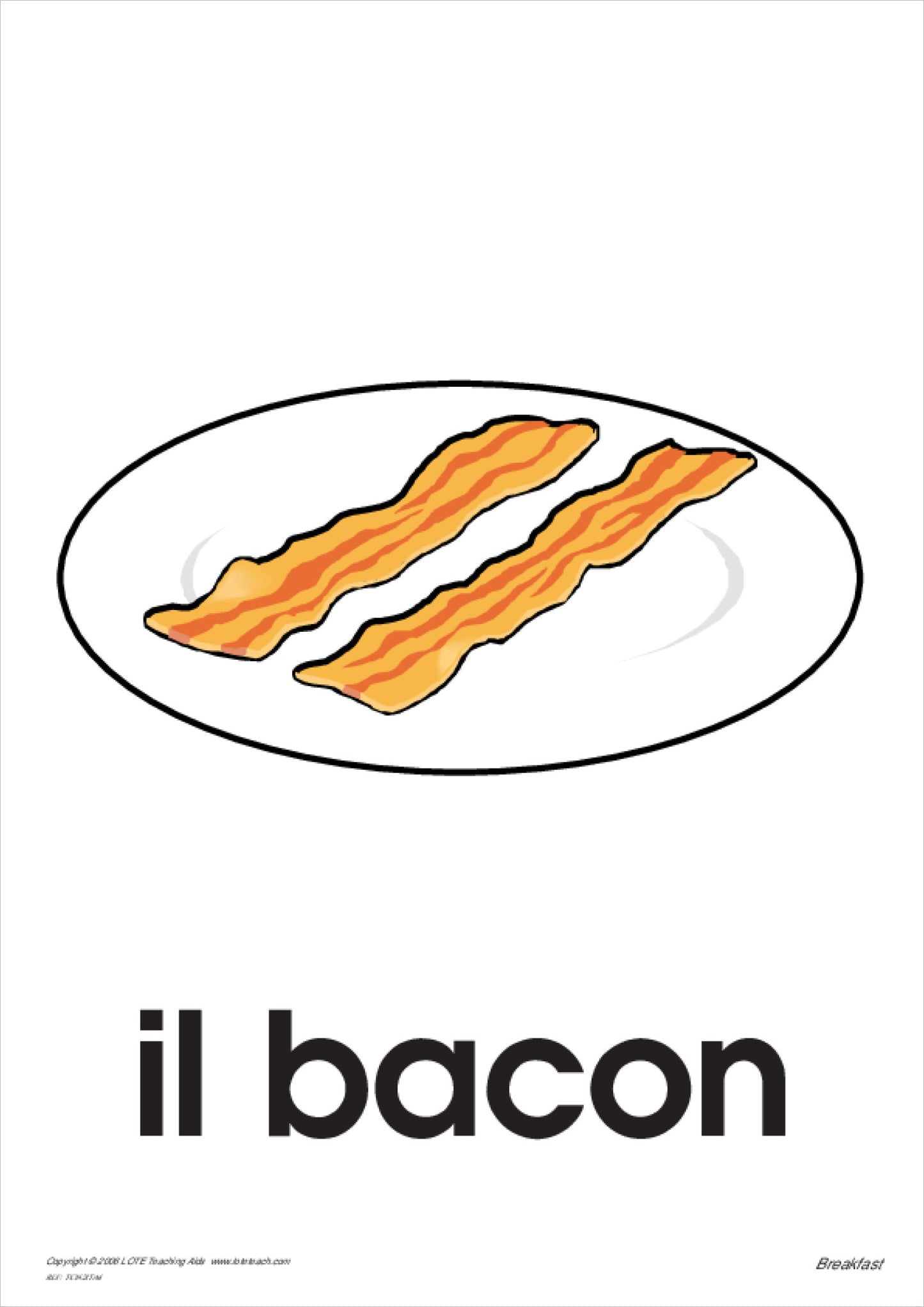 Breakfast Theme Cards