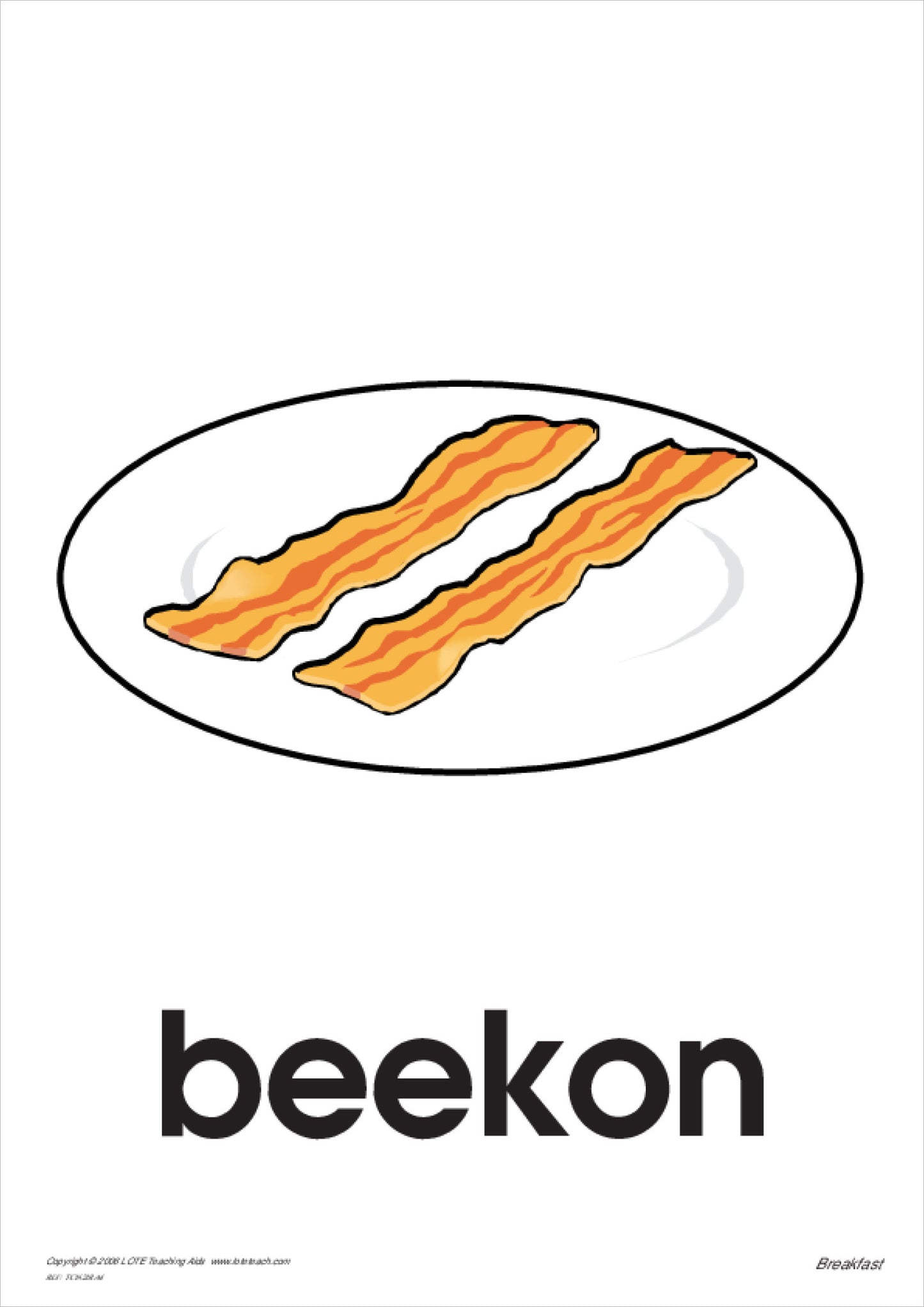 Breakfast Theme Cards