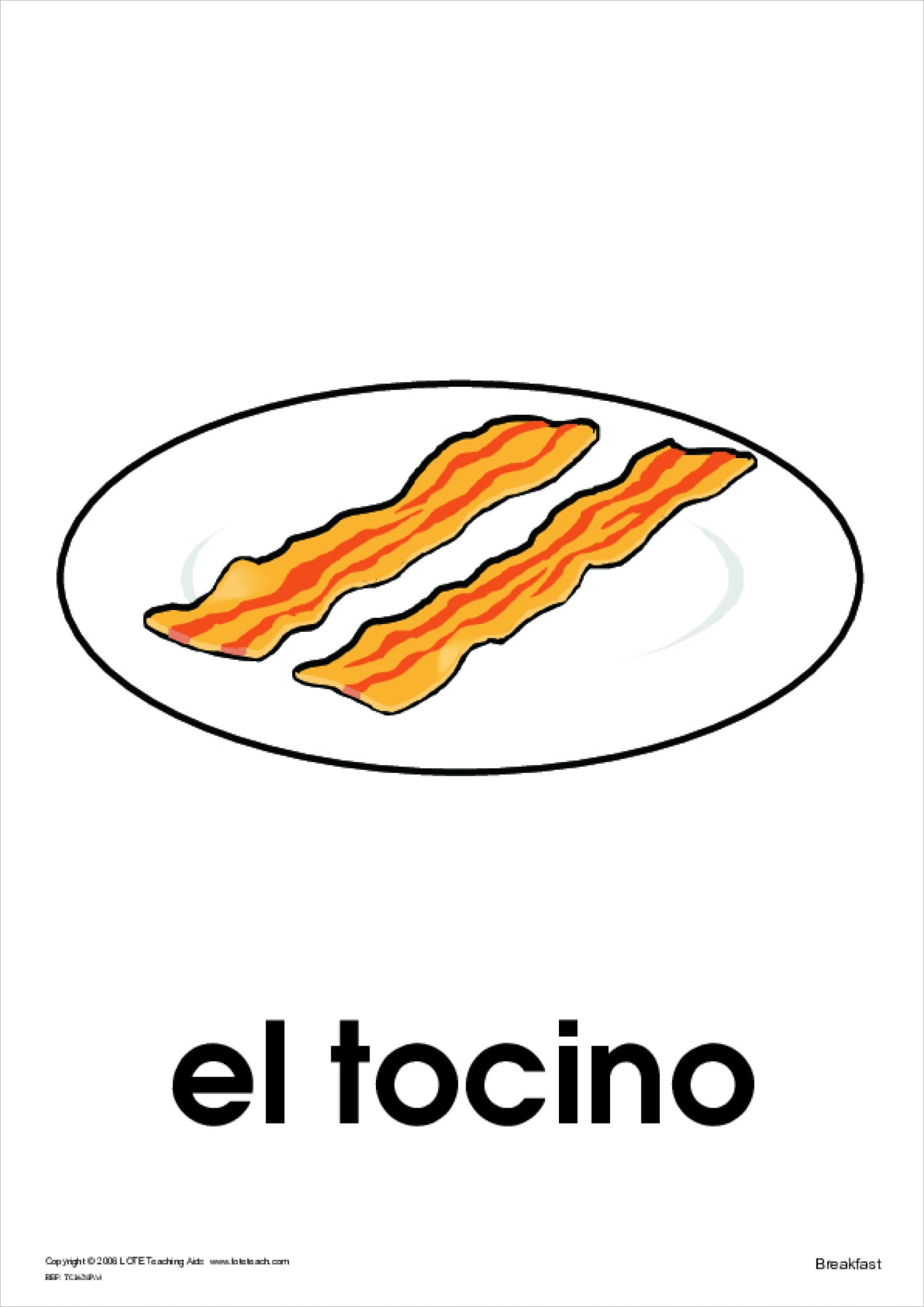 Breakfast Theme Cards