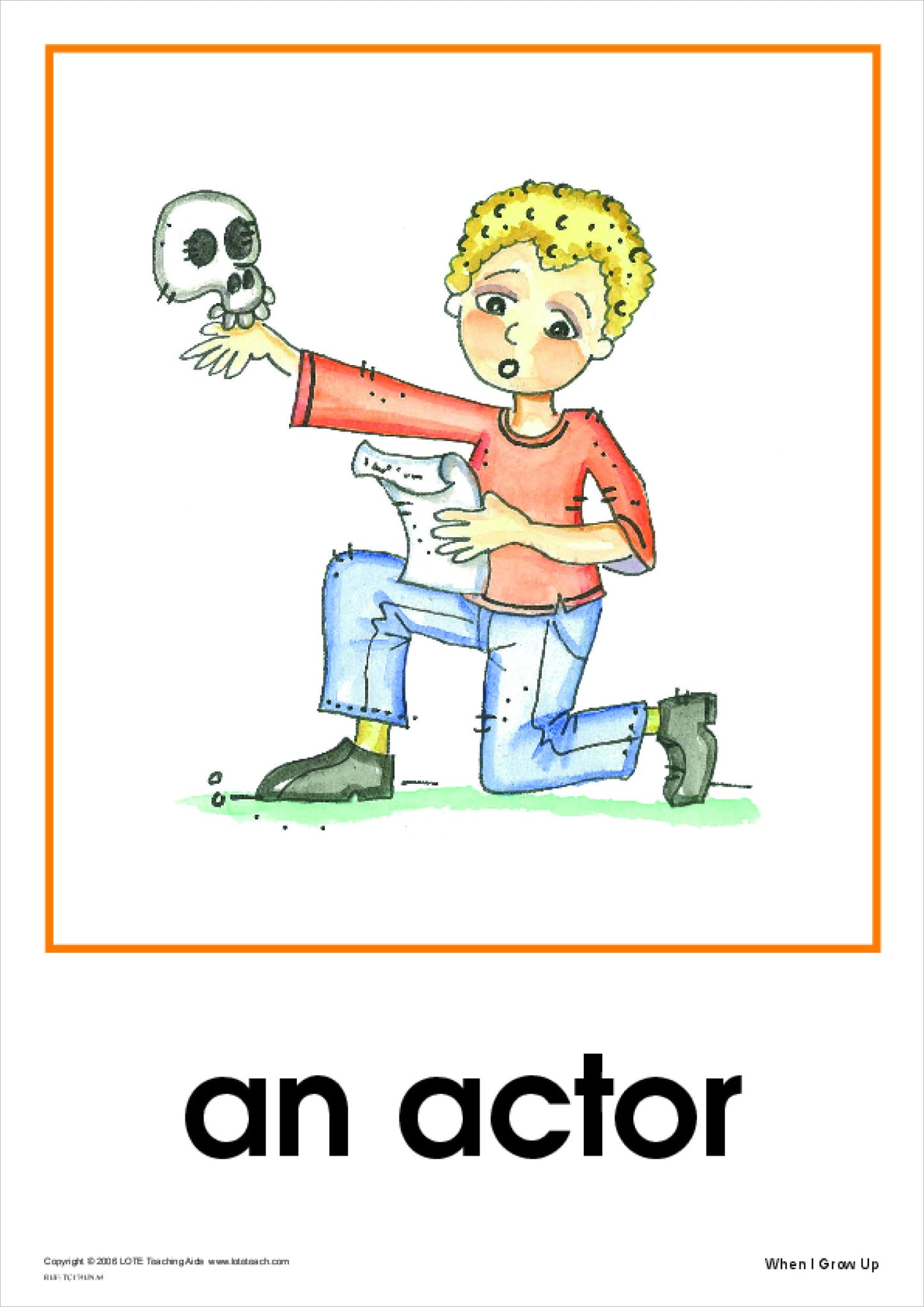 When I Grow Up Theme Cards