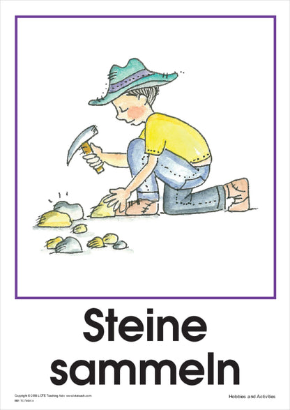 Hobbies and Activities Vocabulary Cards