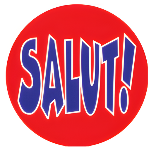 'Hello' Badge, Keychain, Magnet: French