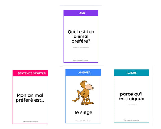 'Animals' Conversation Cards