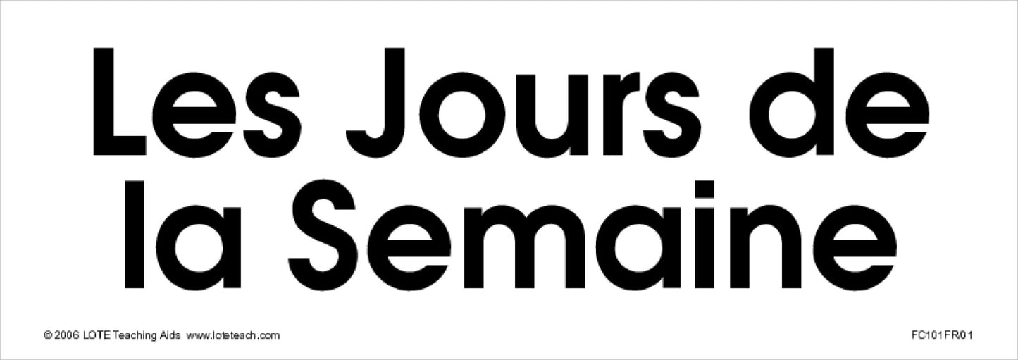 Days of the Week Word Cards