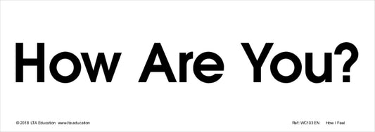 How I Feel Word Cards