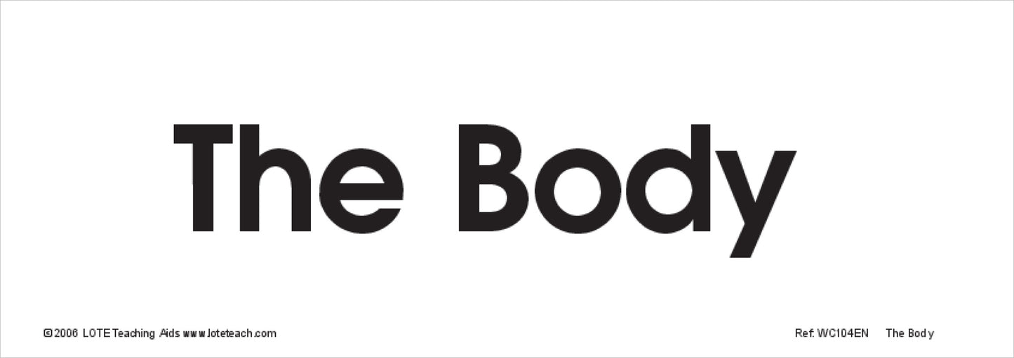 The Body Word Cards