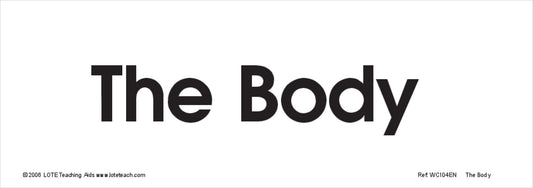 The Body Word Cards