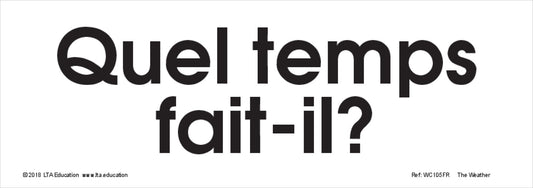 The Weather Word Cards