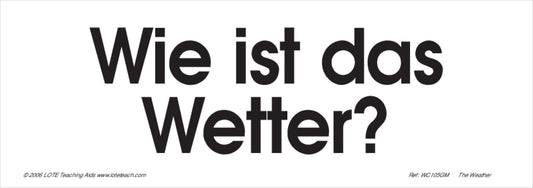 The Weather Word Cards