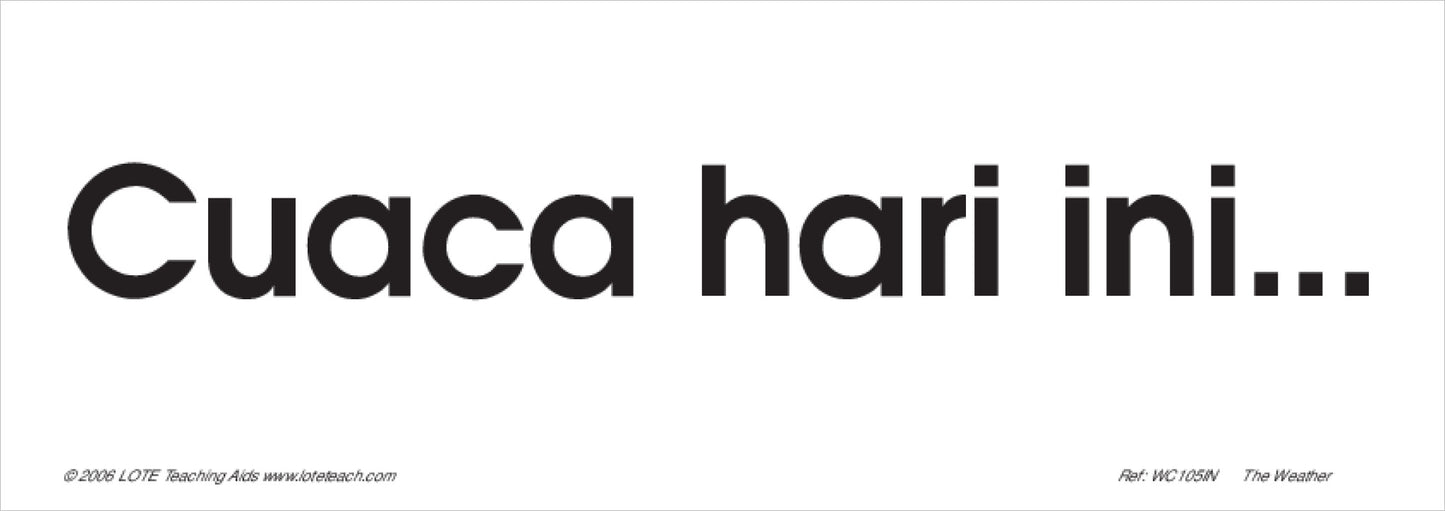 The Weather Word Cards