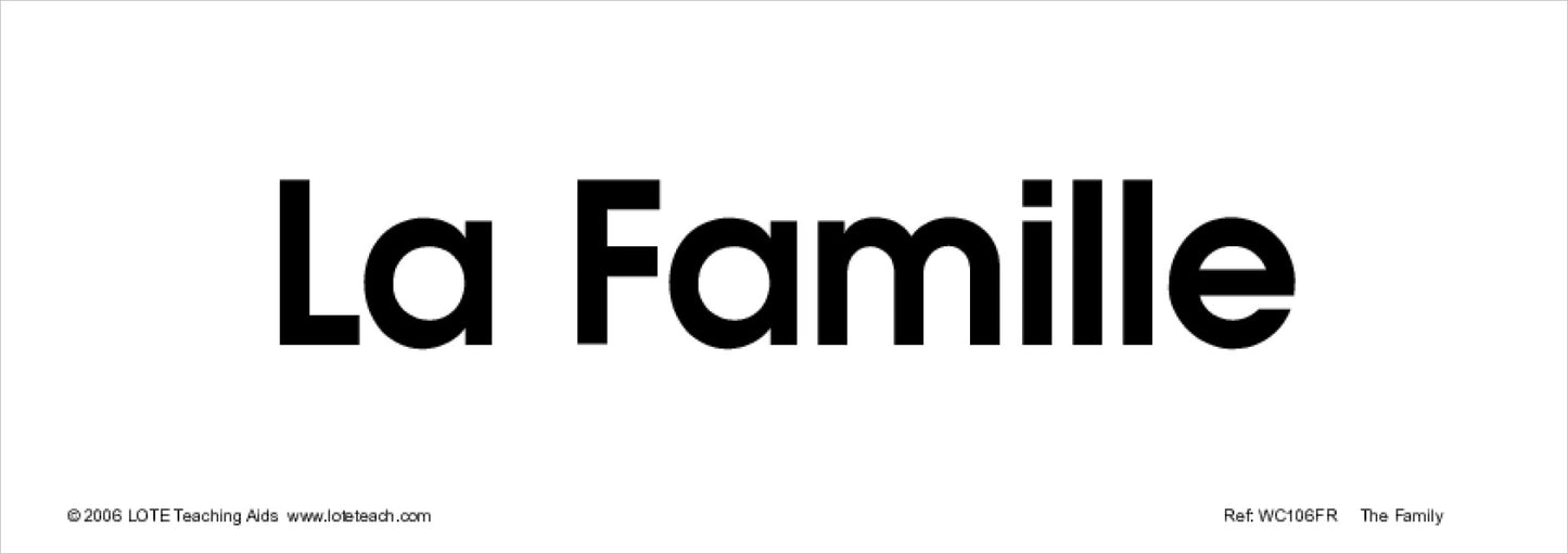 The Family Word Cards