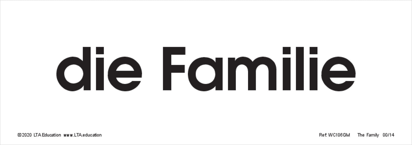 The Family Word Cards