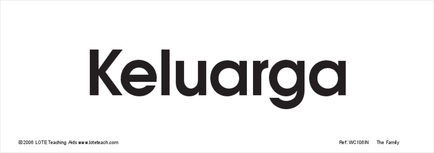 The Family Word Cards