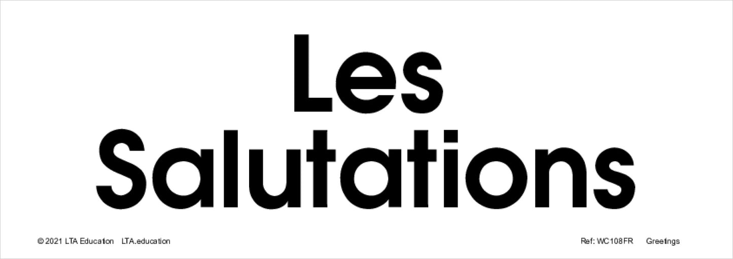 Greetings Word Cards