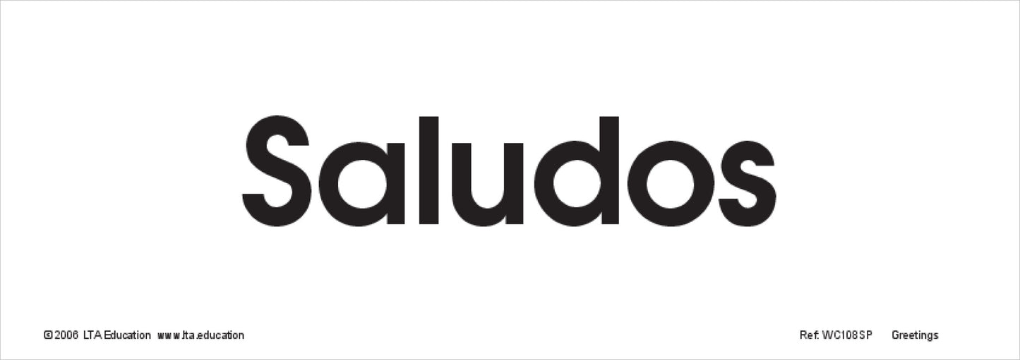 Greetings Word Cards