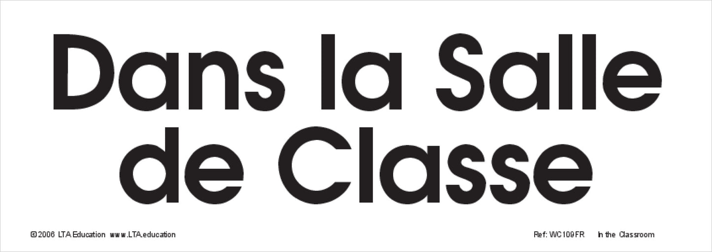 In The Classroom Word Cards