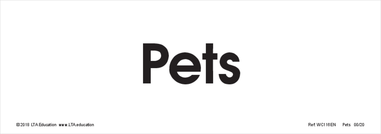 Pets Word Cards