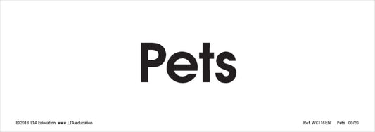 Pets Word Cards