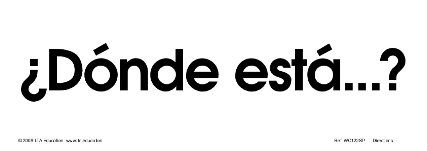 Directions Word Cards