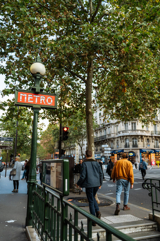 Paris Metro Entrance Poster