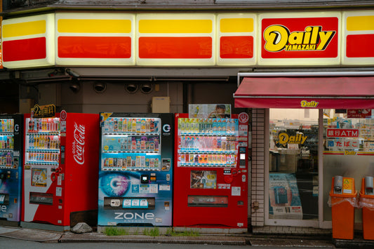 Colorful vending machines, Tokyo, Japan
