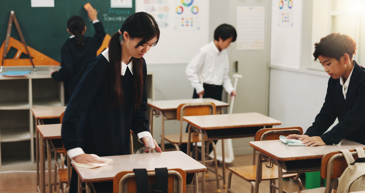 Japanese Classroom Cleaning