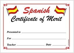 Merit Certificate in English