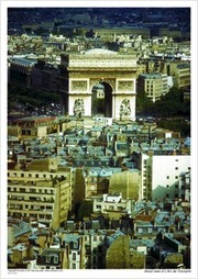 Aerial view of L'Arc de Triomphe