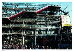 Main facade of the Pompidou Centre
