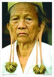 Dayak woman, Borneo