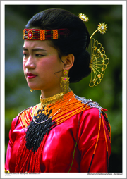 Woman in traditional dress, Rantepao