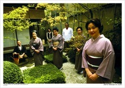 Staff at Tawaraya Inn, Kyoto