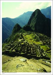 Central area of Machu Picchu, Peru
